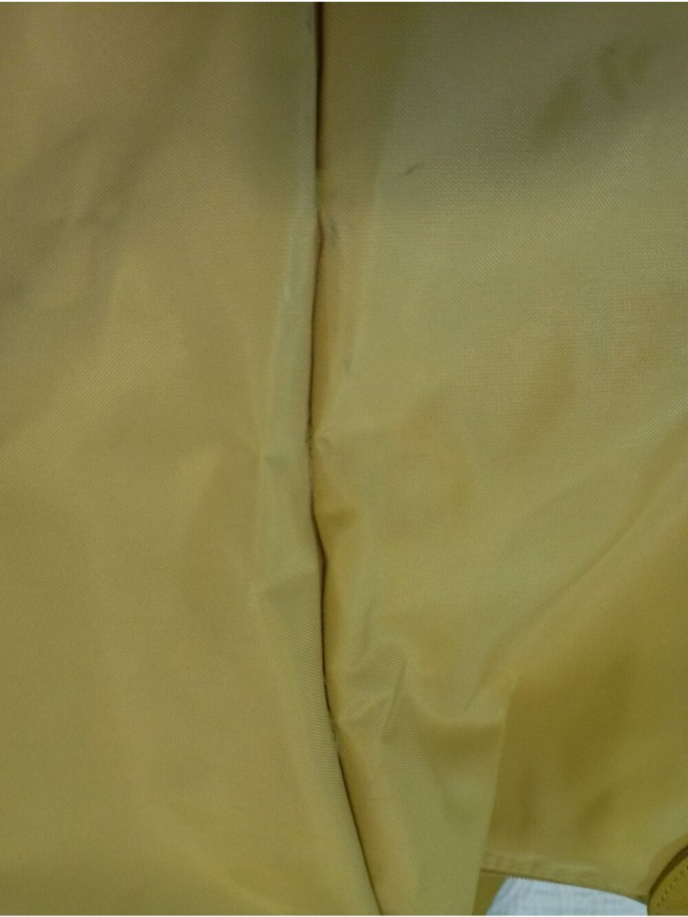 Longchamp Le Pliage Large Yellow Nylon Tote With Leather Handles & Snap Closure - Picture 9 of 14